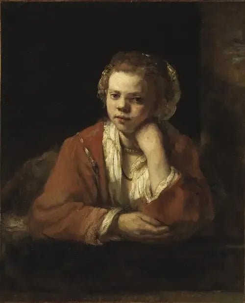 La Fille de cuisine - Rembrandt image 1 reproduction artisanale de tableau