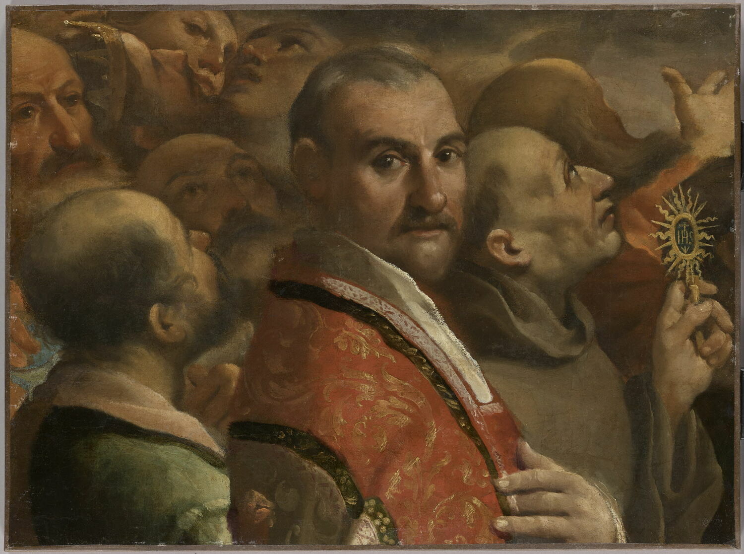 La Gloire de tous les saints. Fragment - Guercino image 1 tableau peint à l’huile sur toile