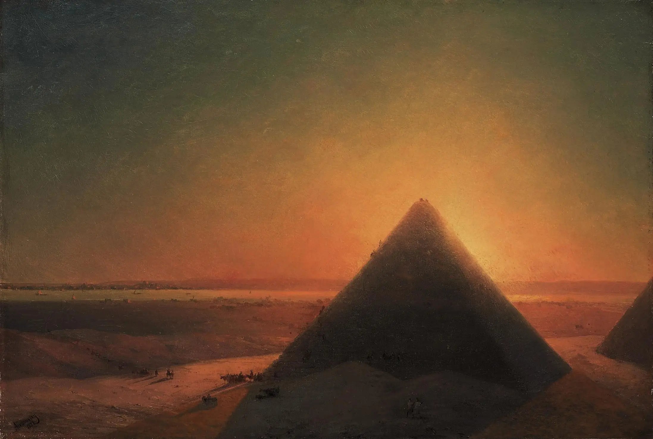 La Grande Pyramide de Gizeh - Ivan Aïvazovski - Alpha Reproduction