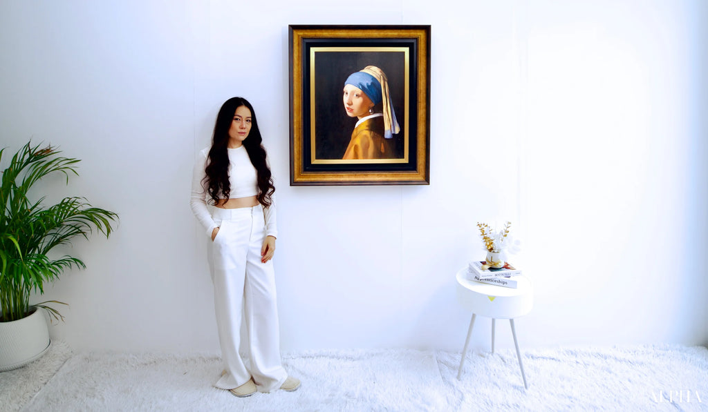 Girl with a Pearl Earring - Artémis Reproduction | 60 X 90 cm Reproductions de tableaux à la peinture à l’huile