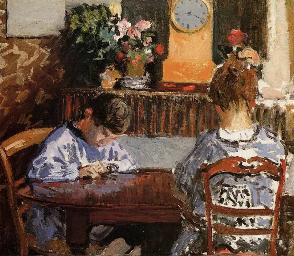La Leçon - Alfred Sisley image 1 reproduction artisanale de tableau