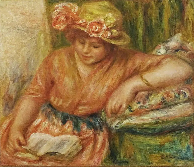 القراءة - بيير-أوغست رينوار