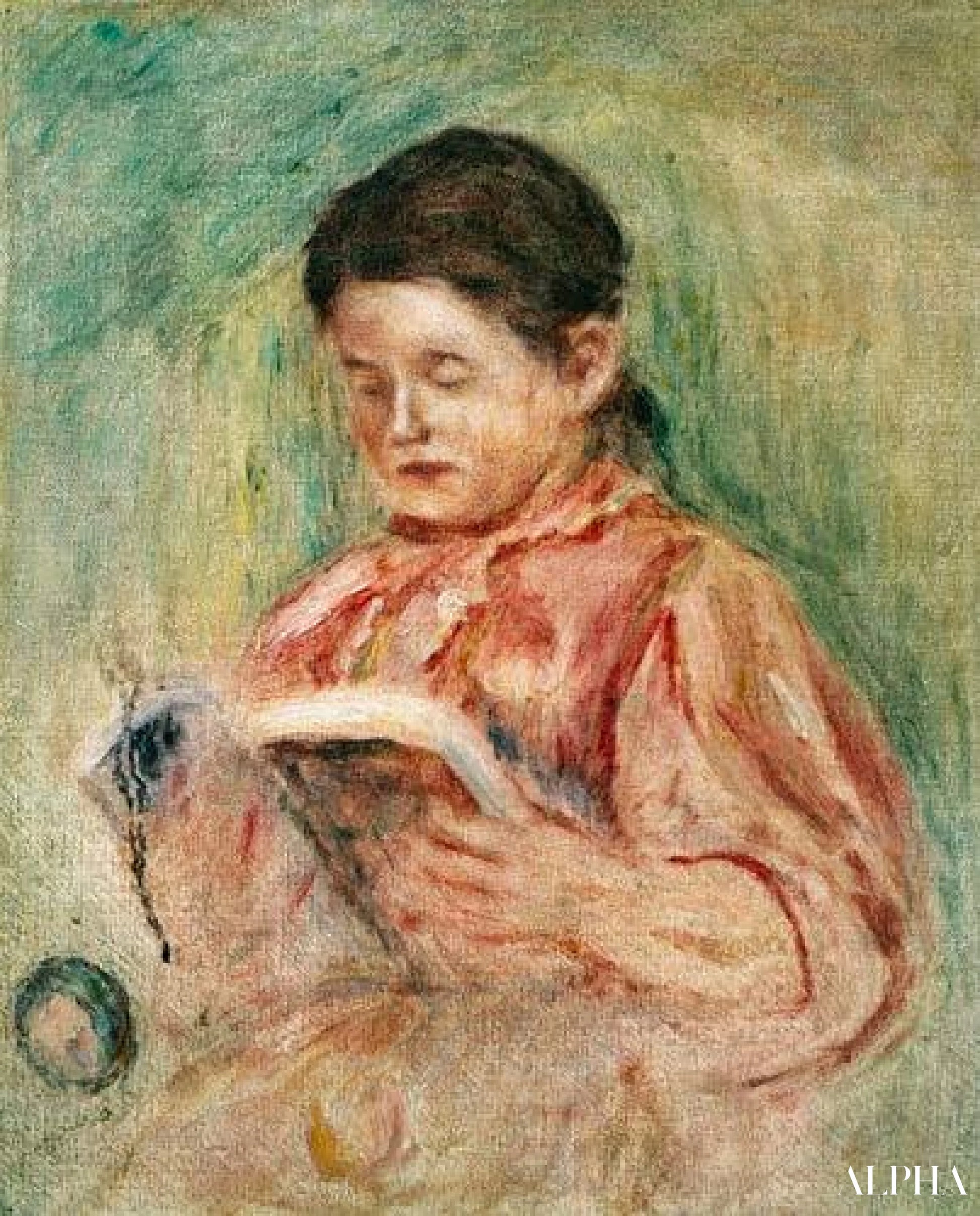 La Lectures  - Pierre-Auguste Renoir - Reproductions de tableaux et peintures haut de gamme