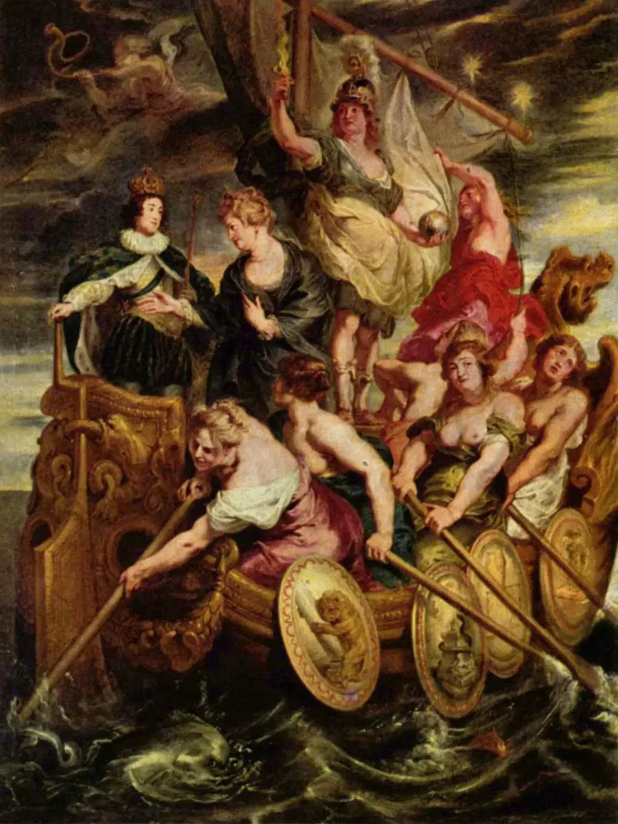 La Majorité de Louis XIII, 20 octobre 1614 - Peter Paul Rubens image 1 reproduction artisanale de tableau