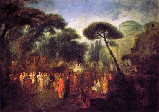 La mariée de village - Antoine Watteau image 1 copie peinte à la main à l’huile