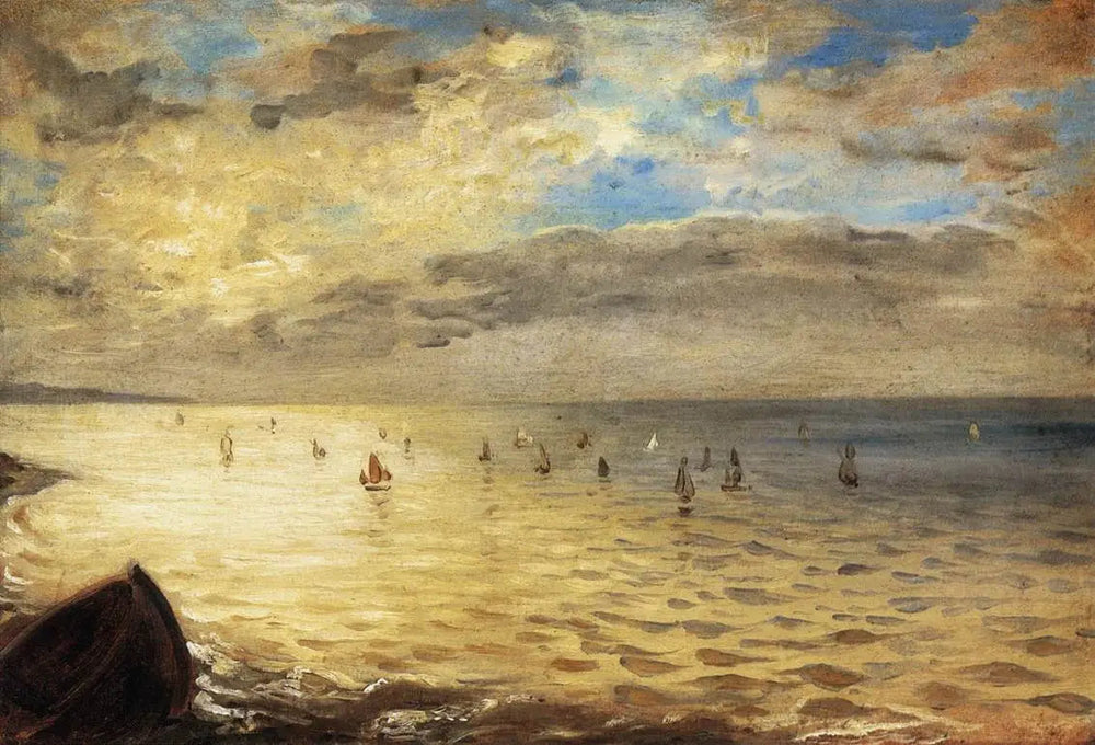 La Mer vue des hauteurs de Dieppe - Eugène Delacroix image 1 reproduction d’œuvre d’art à l’huile