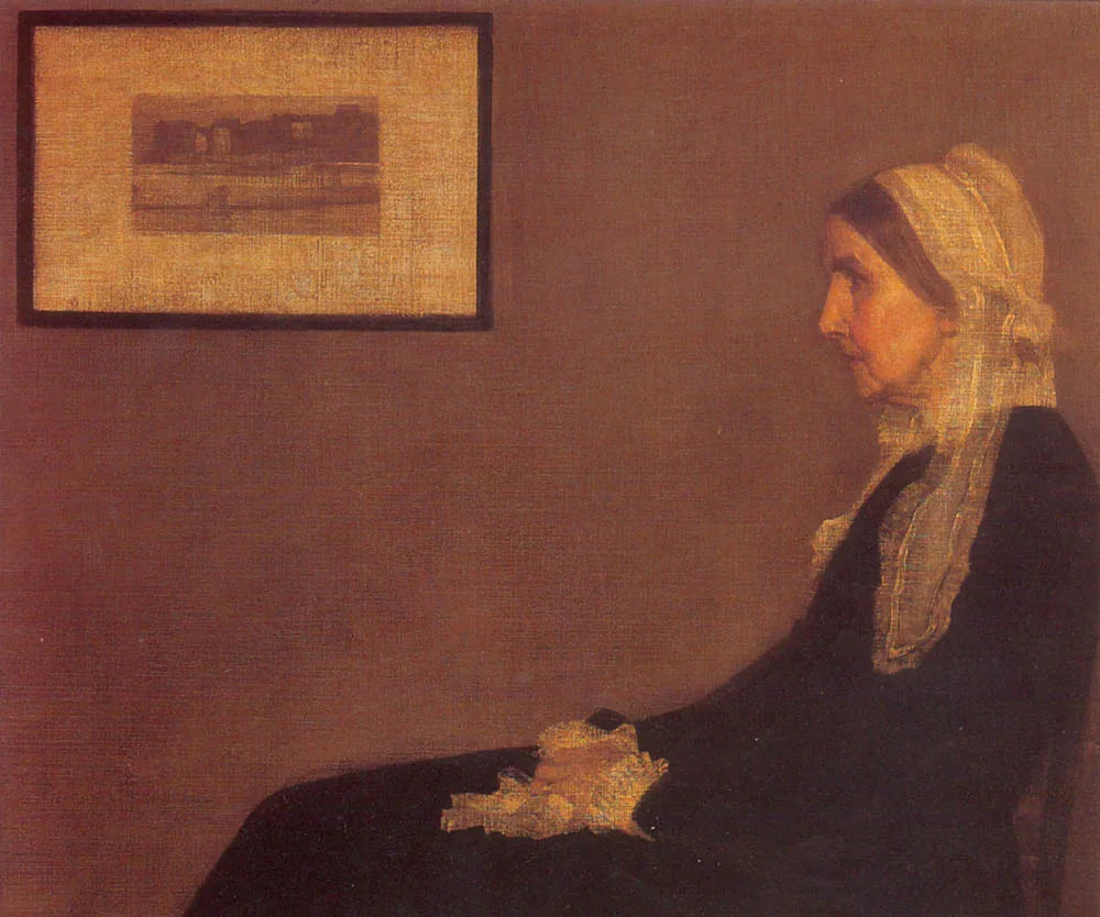 La Mère de Whistler, Arrangement en gris et noir n°1 - James Abbott McNeill Whistler image 1 tableau peint à l’huile sur toile