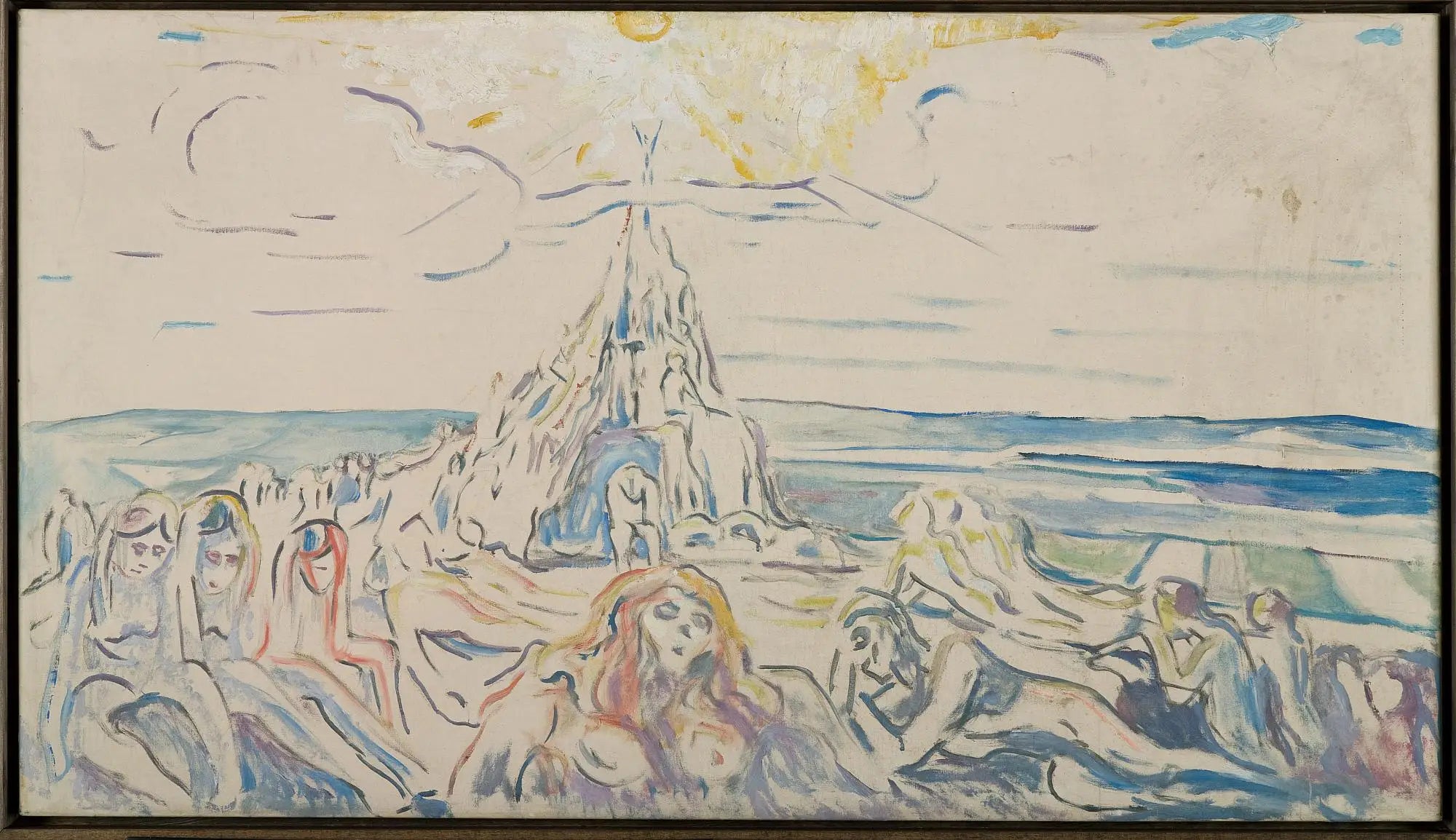Reproduction du tableau « La Montagne humaine - Edvard Munch » par Alpha Reproduction en peinture à l’huile