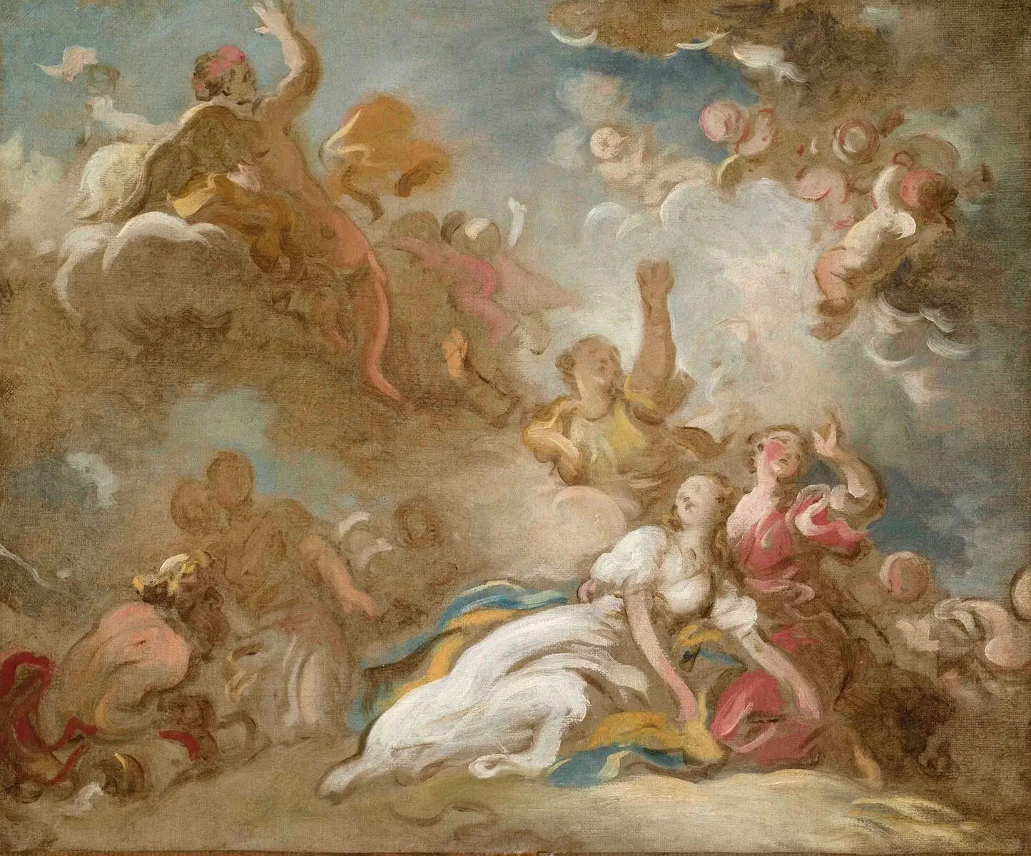La mort de Cléopâtre - Jean-Honoré Fragonard - Alpha Reproduction