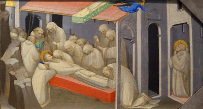 La Mort de saint Benoît: Panneau de la prédelle - Lorenzo Monaco - Alpha Reproduction