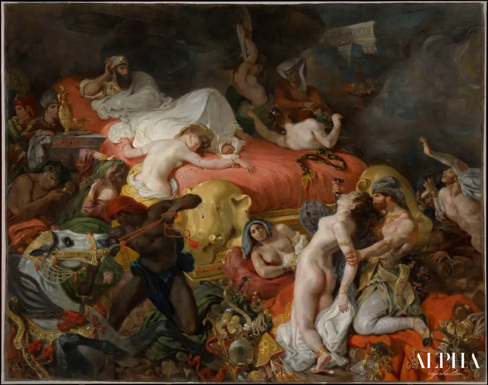 La mort de Sardanapale - Eugène Delacroix - Reproductions de tableaux et peintures haut de gamme