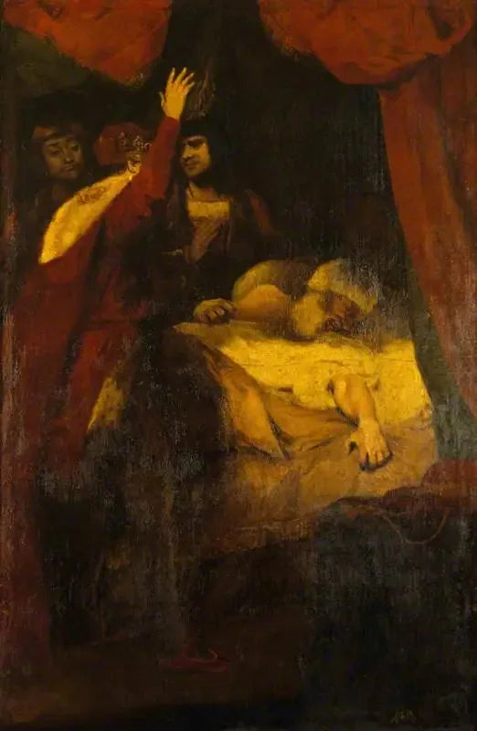 وفاة الكاردينال بوفور (1377-1447) (مقتطف من هنري السادس لويليام شكسبير، الجزء الثاني، الفصل الثالث، المشهد الثالث) - جوشوا رينولدز