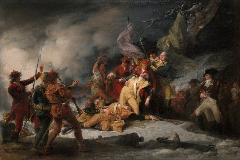 وفاة الجنرال مونتغومري في معركة كيبيك، في 31 ديسمبر 1775 - جون ترومبول
