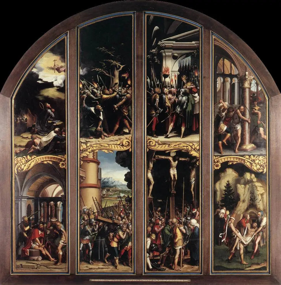 La Passion du Christ: Au jardin des oliviers L’arrestation du Christ Le Christ devant Caïphe La flagellation