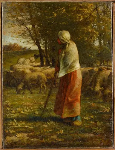 La Petite bergère - Jean-François Millet - Alpha Reproduction