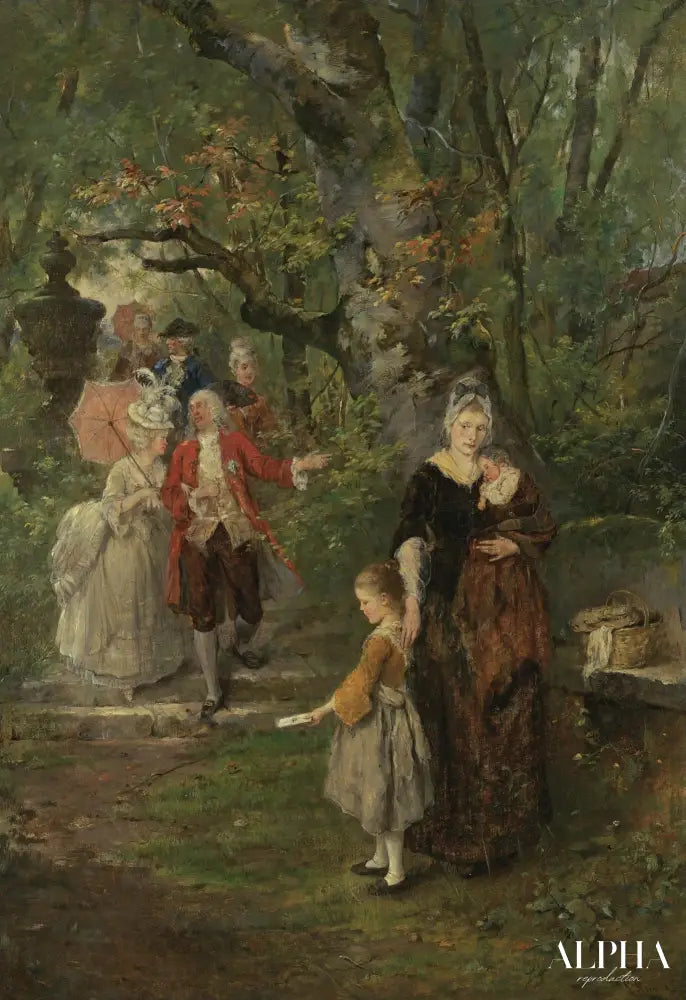 La pétition - Ludwig Knaus - Reproductions de tableaux et peintures haut de gamme