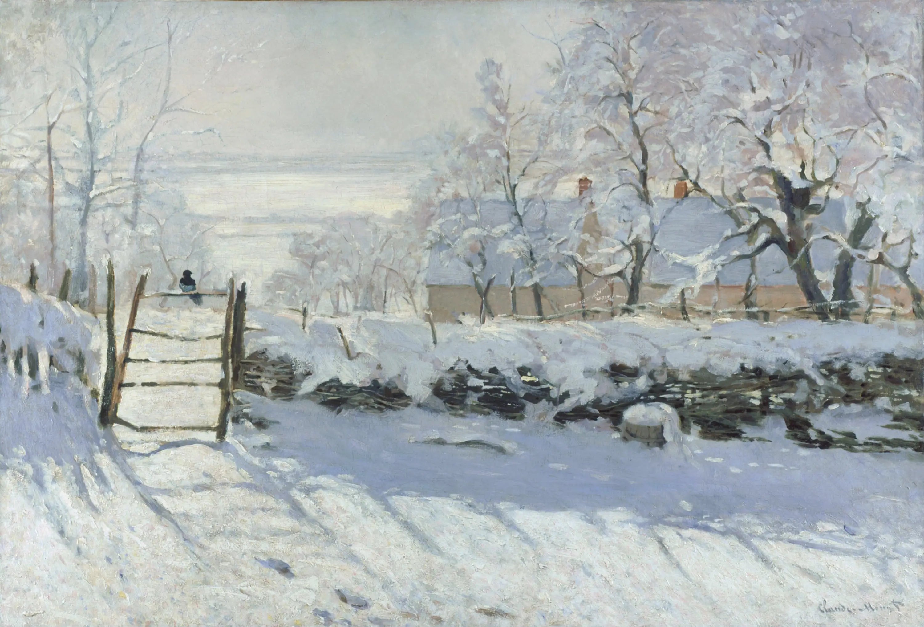 Reproduction du tableau « La Pie - Claude Monet » par Alpha Reproduction en peinture à l’huile
