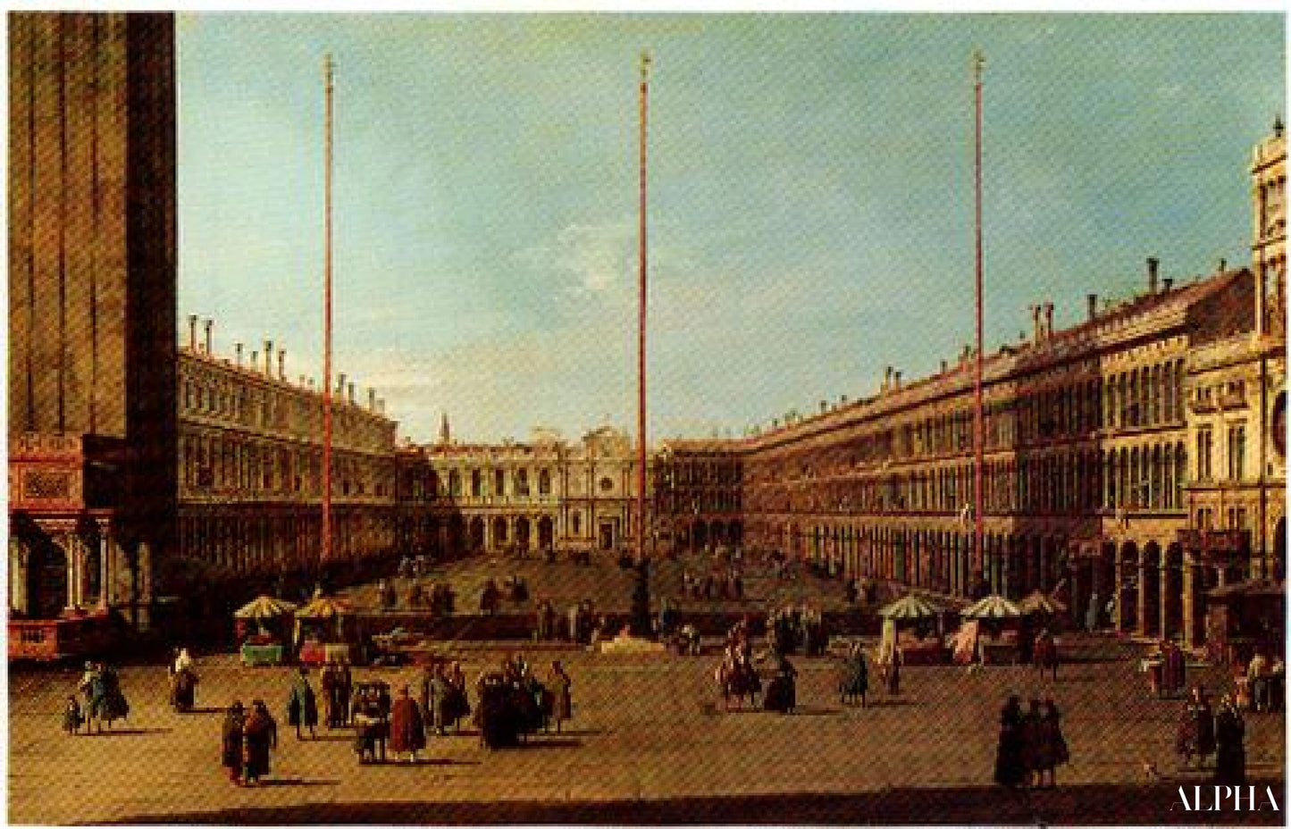 La place Saint-Marc - Canal Giovanni Antonio - Reproductions de tableaux et peintures haut de gamme