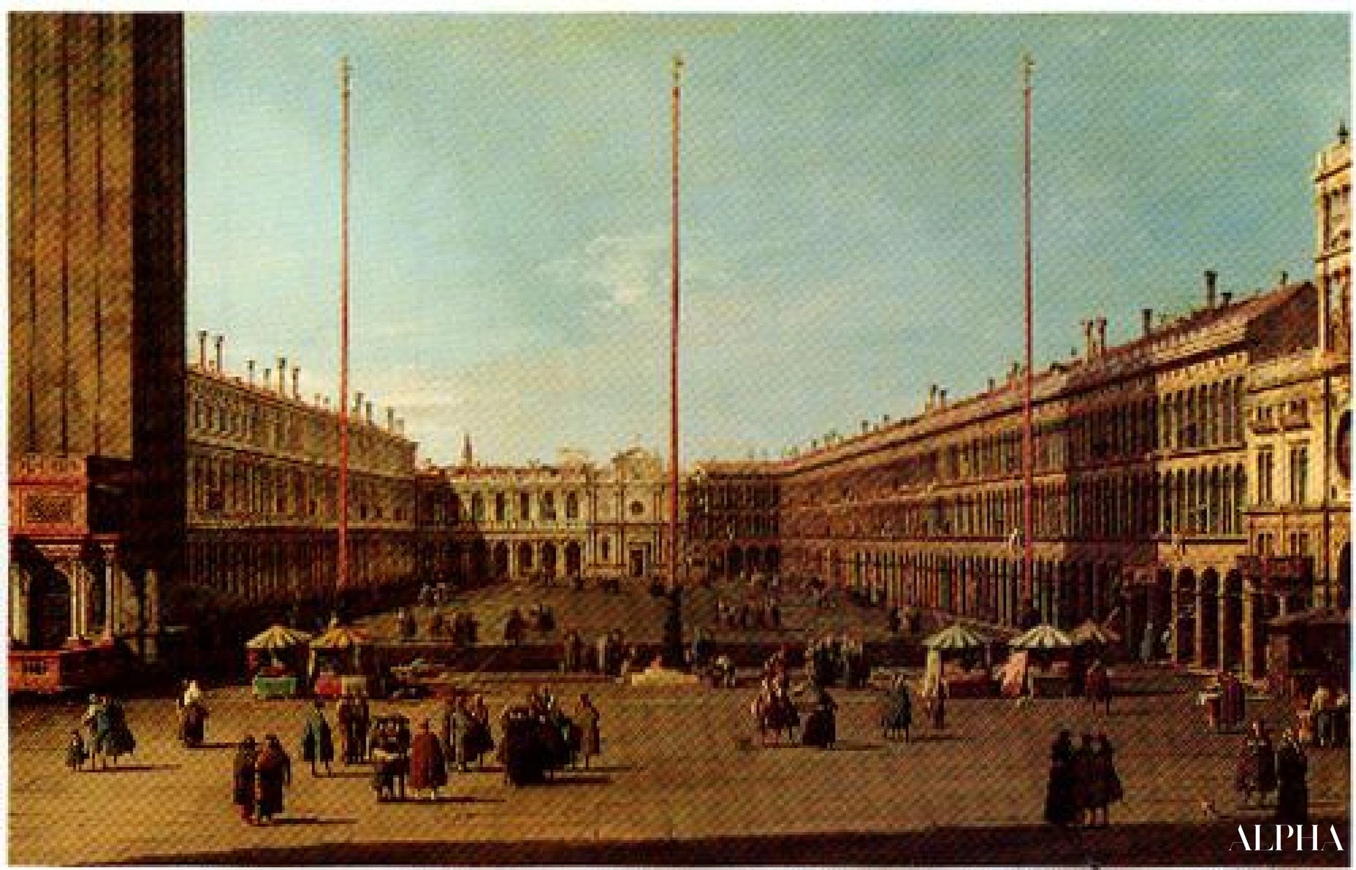 La place Saint-Marc - Canal Giovanni Antonio - Reproductions de tableaux et peintures haut de gamme