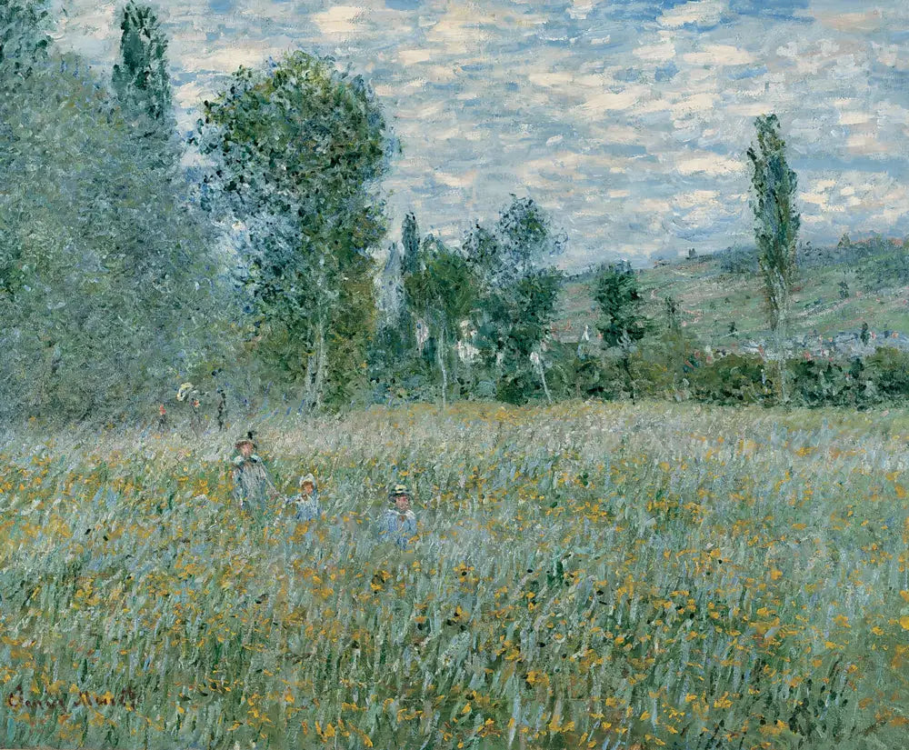 Reproduction du tableau « La prairie - Claude Monet » par Alpha Reproduction en peinture à l’huile