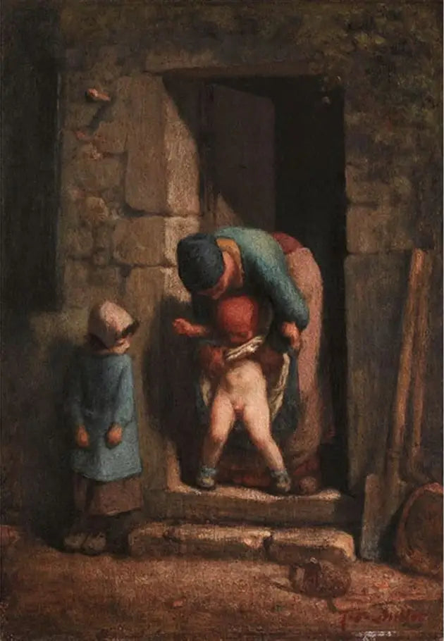 La Précaution maternelle - Jean-François Millet - Alpha Reproduction