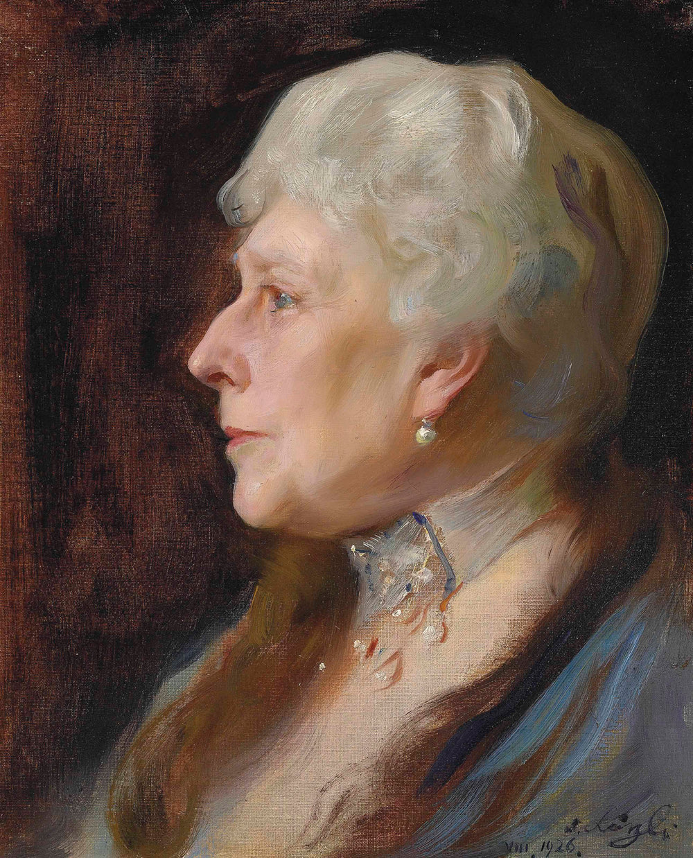 La princesse Béatrice, veuve du prince Henri de Battenberg - Philip de László