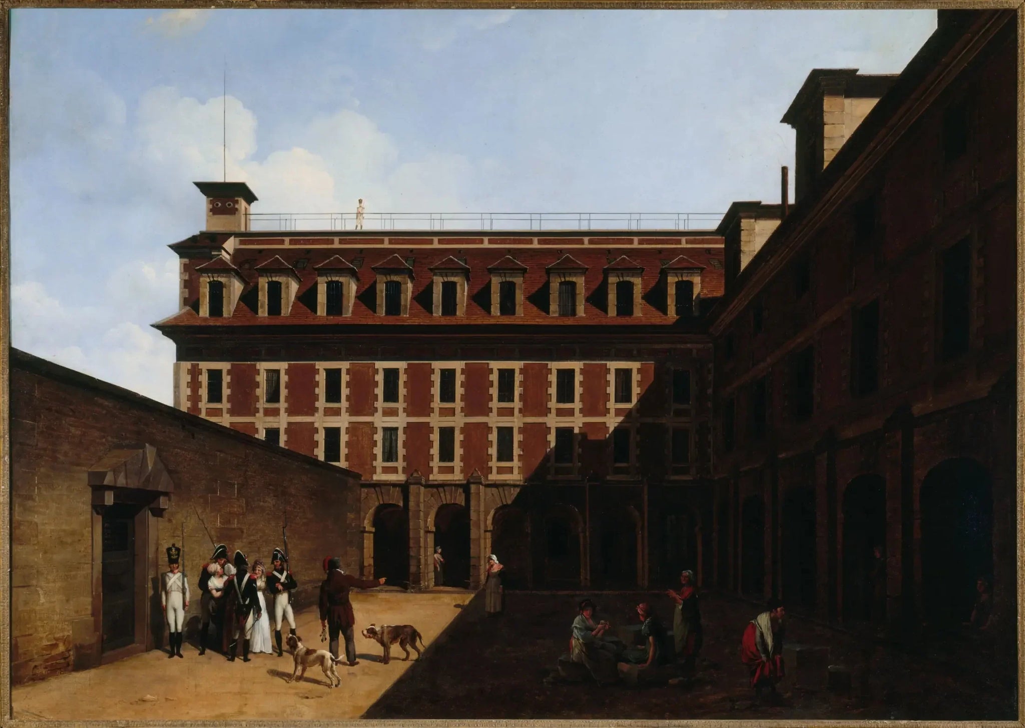 La prison des Madelonnettes, rue des Fontaines - Louis-Léopold Boilly image 1 reproduction réalisée par Alpha Reproduction