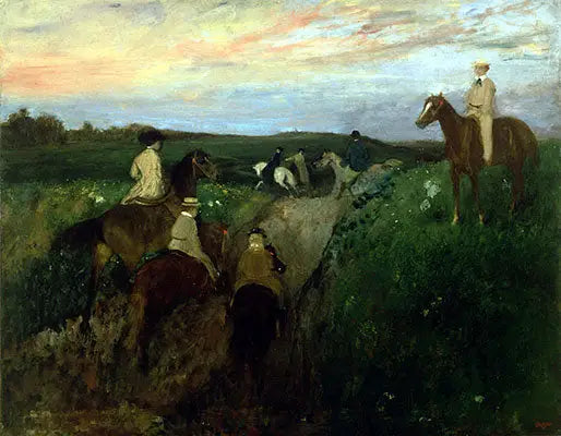 التنزه على ظهر الخيل - إدغار ديغا