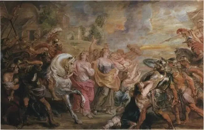 التصالح بين الرومان والسابيين، 1639-1640 - بيتر بول روبنز
