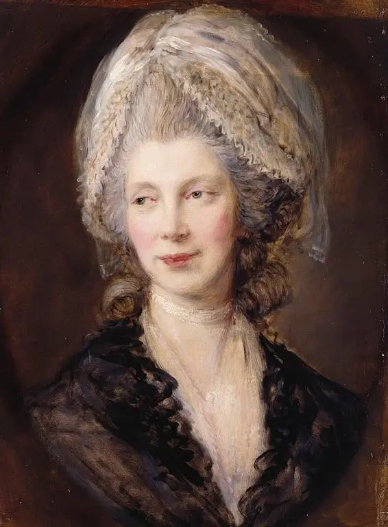 La reine Charlotte (1744-1818) - Thomas Gainsborough image 1 reproduction artisanale de tableau