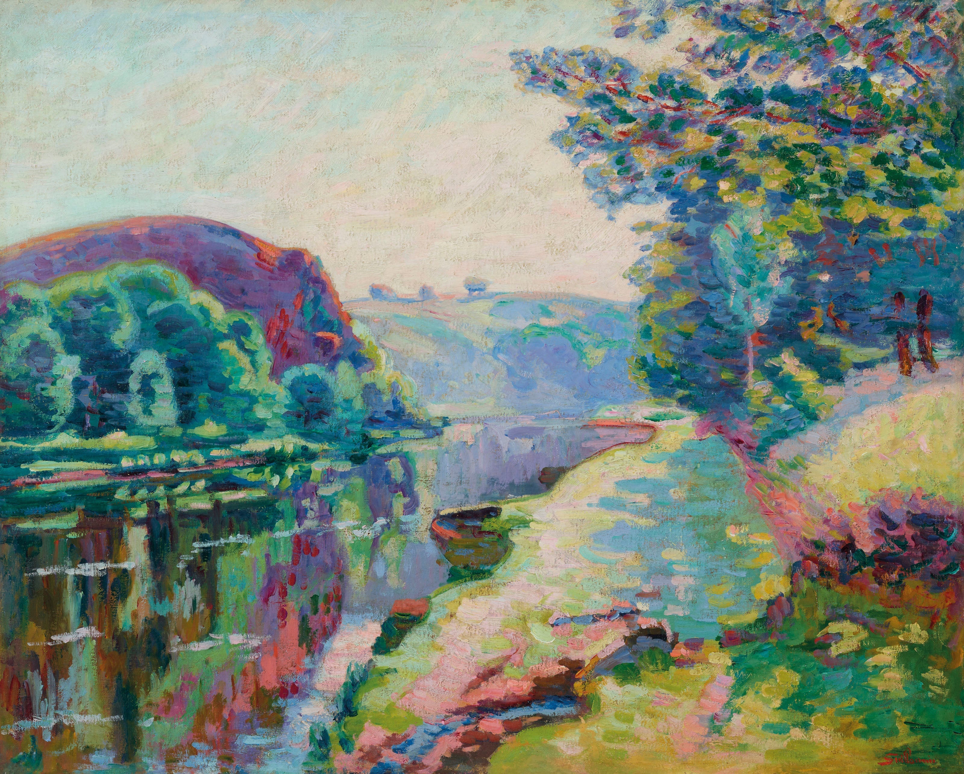 La Roche de l’Echo, Crozant - Armand Guillaumin image 1 copie de tableau peinte à la main