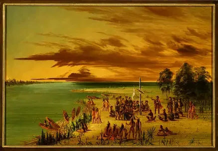 La Salle revendique la لويزيانا pour la فرنسا. 9 avril 1682 - جورج كاتلين