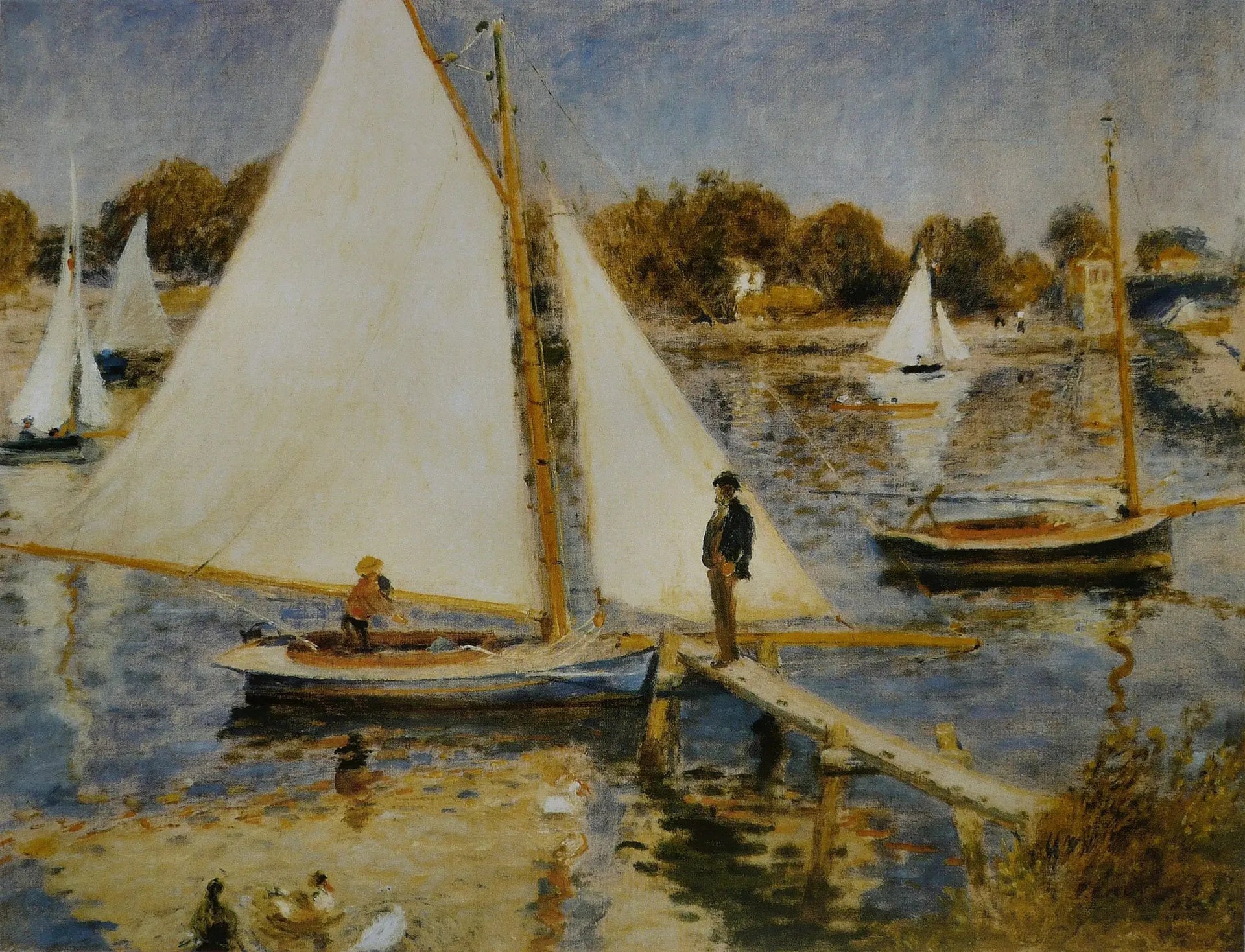 La Seine à Argenteuil - Pierre-Auguste Renoir image 1 reproduction réalisée par Alpha Reproduction