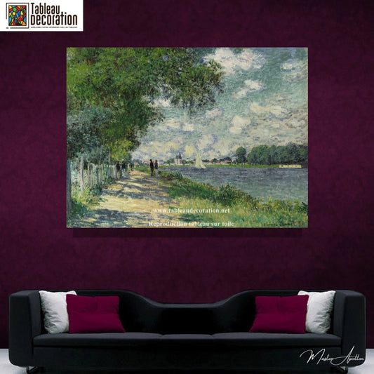 La Seine a Argenteuil - Tableau Monet - Reproductions de tableaux et peintures haut de gamme