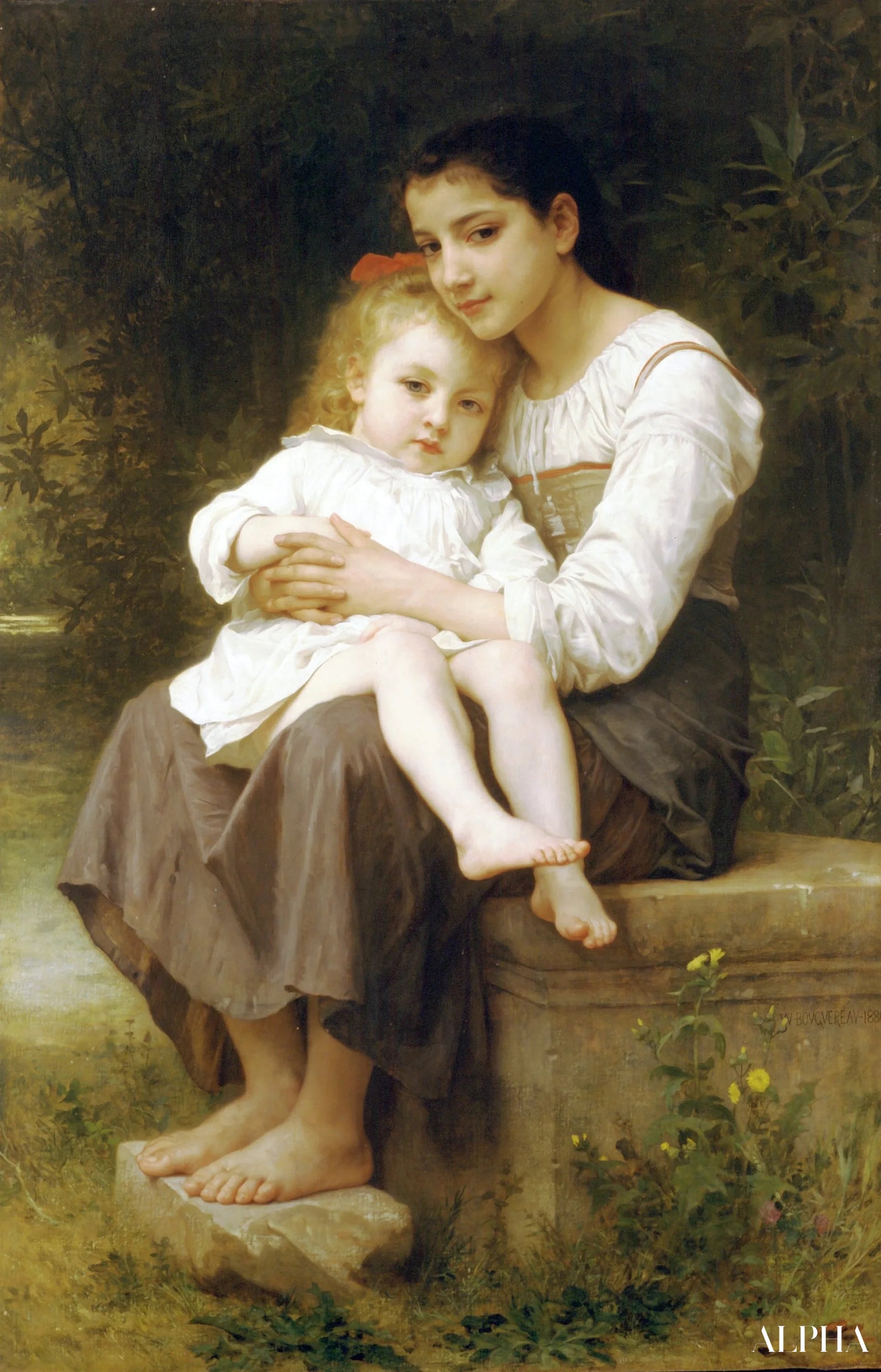 La sœur aînée - William Bouguereau - Reproductions de tableaux et peintures haut de gamme