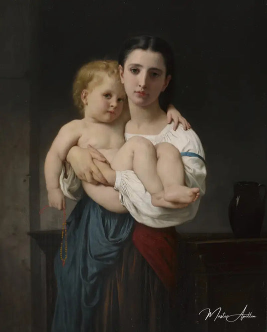 La sœur aînée - William Bouguereau Reproductions de tableaux à la peinture à l’huile