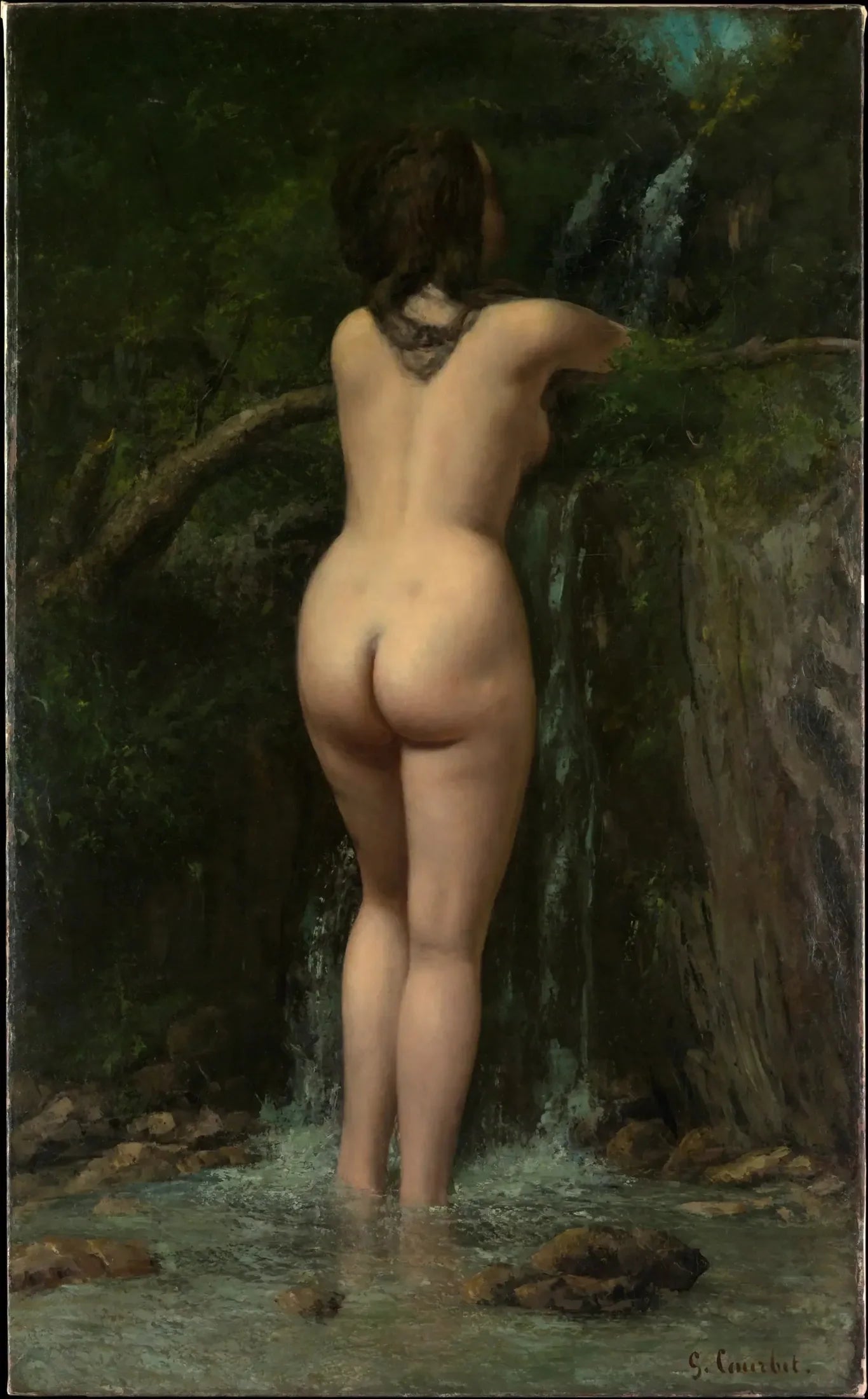 La Source - Gustave Courbet image 1 reproduction réalisée par Alpha Reproduction