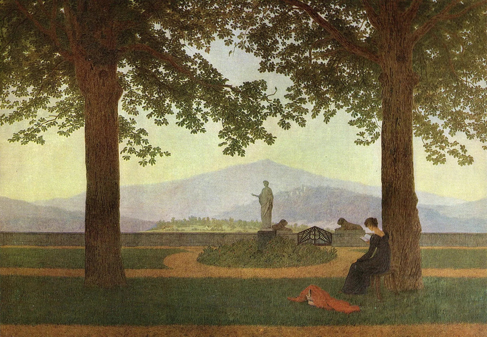 La Terrasse de Jardin - Caspar David Friedrich image 1 copie de tableau peinte à la main