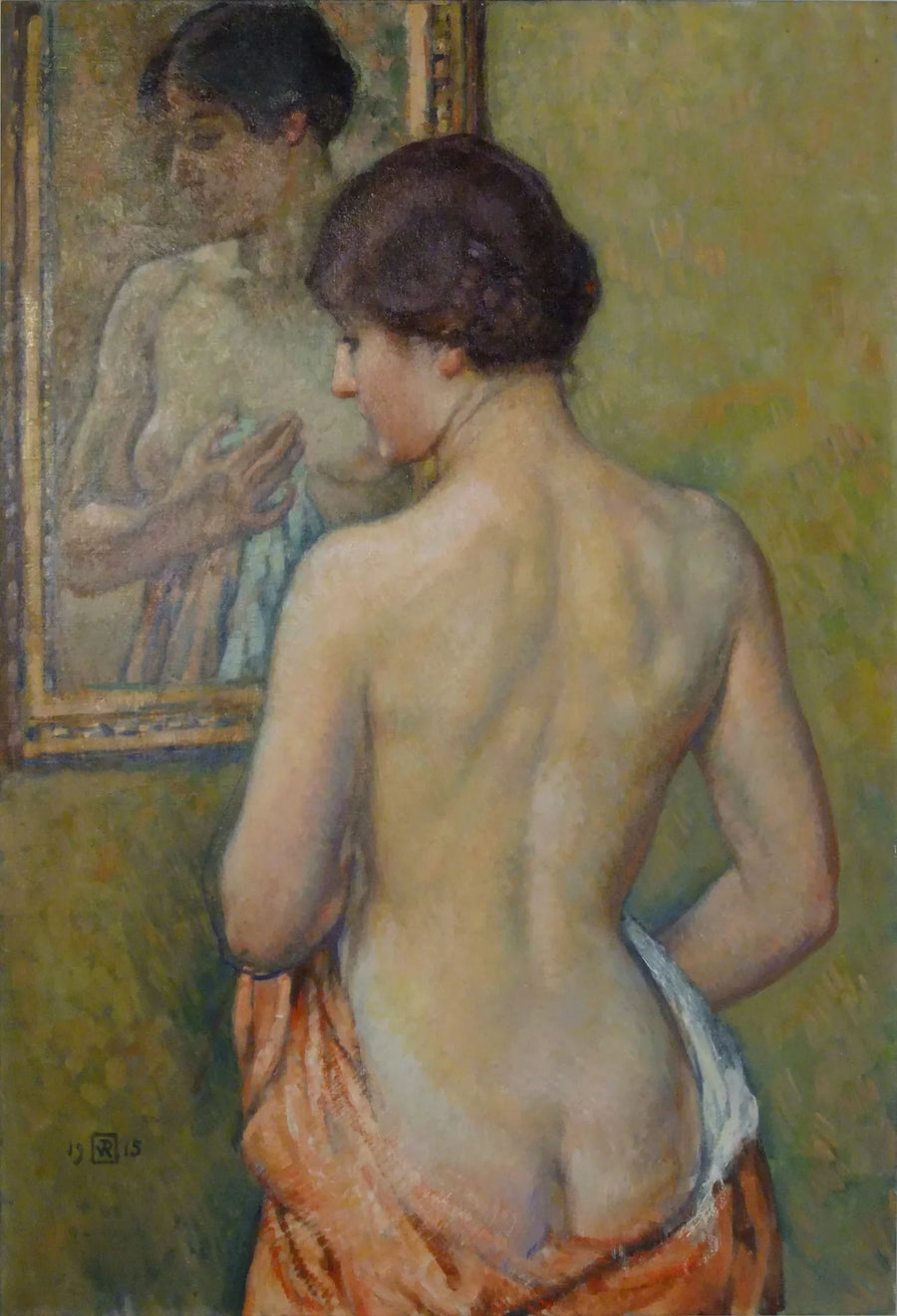 الحمام، أكاديمية المرأة أمام المرآة - ثيو فان ريسيلبرخ