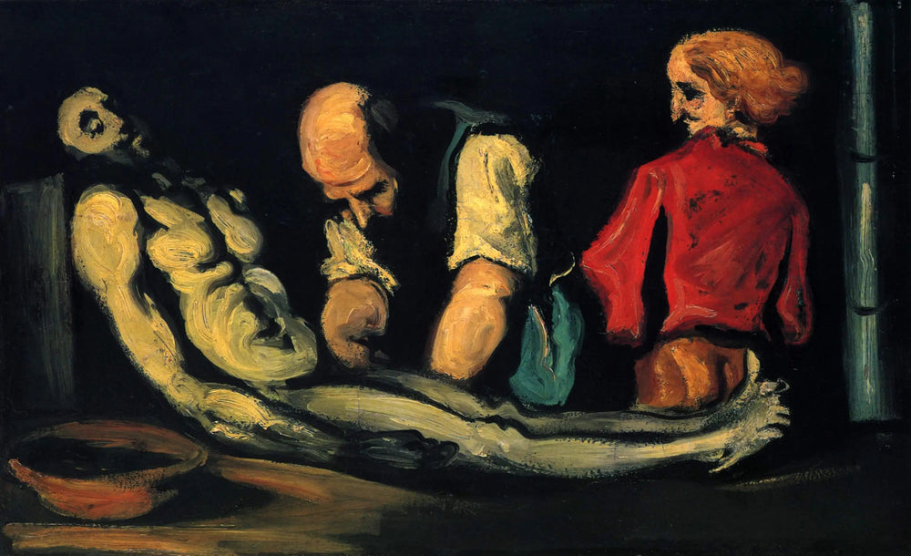 La Toilette funéraire - Paul Cézanne image 1 copie de tableau peinte à la main