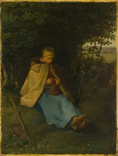La Tricoteuse - Jean-François Millet - Alpha Reproduction