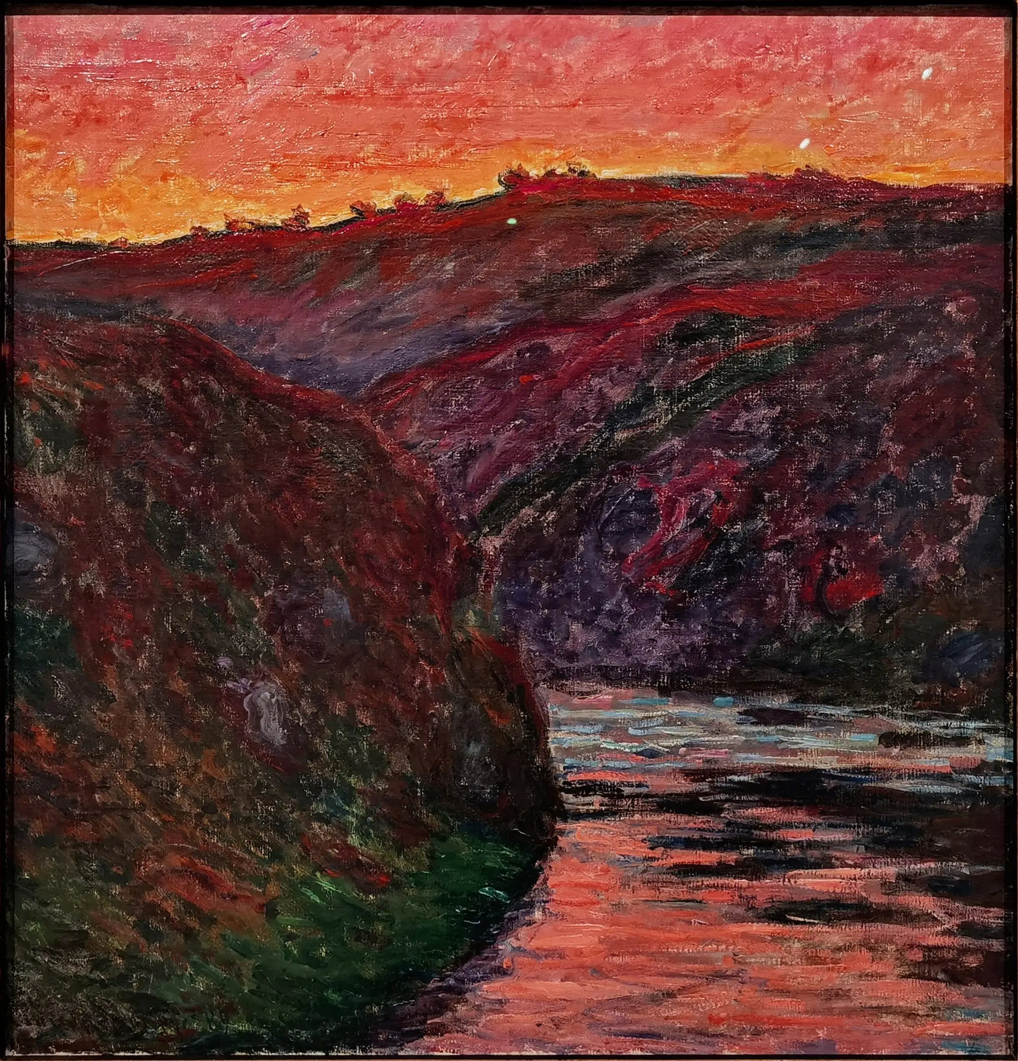 La vallée de la Creuse, soleil couchant - Claude Monet image 1 copie peinte à la main à l’huile