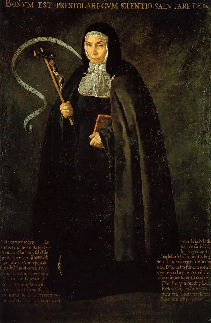 La Vénérable Mère Jerónima de la Fuente - Diego Velázquez image 1 copie de tableau peinte à la main