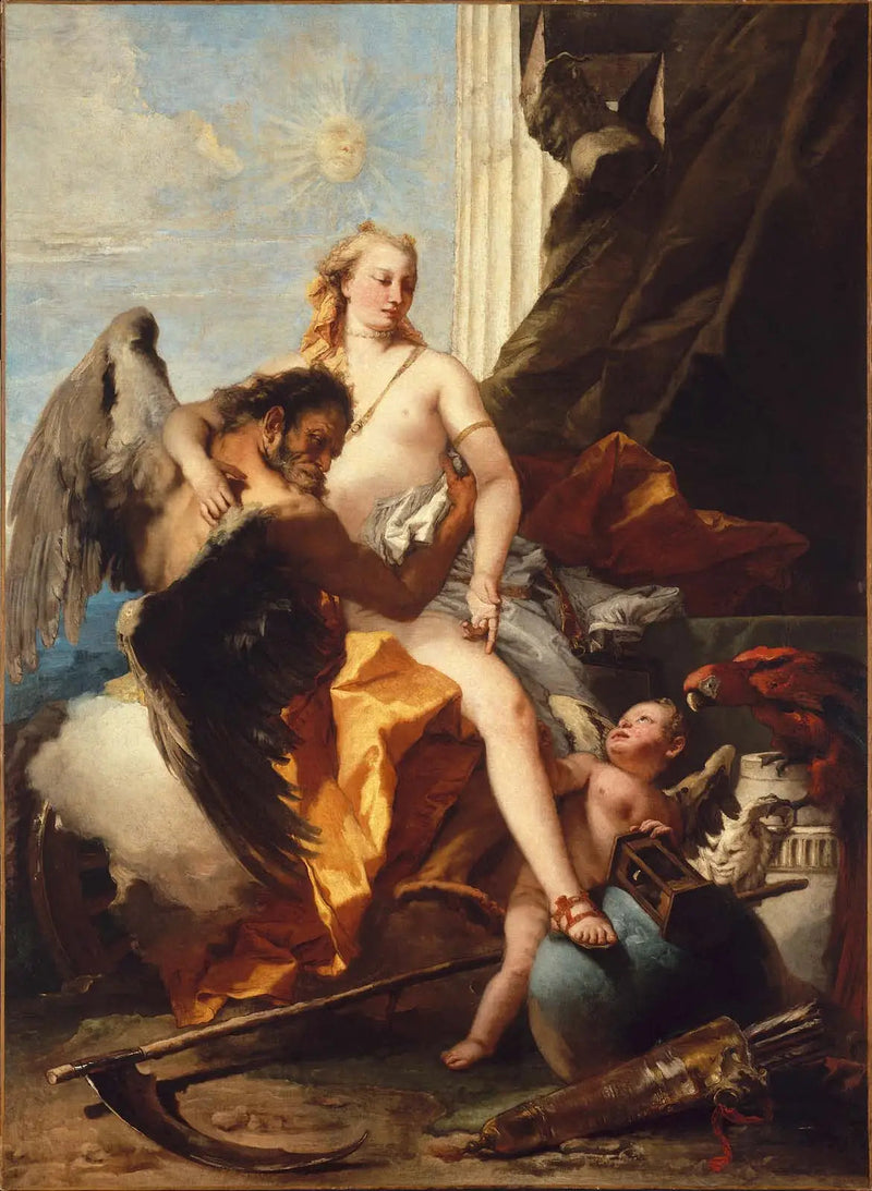 الحقيقة المكشوفة بواسطة الزمن - Giovanni Battista Tiepolo