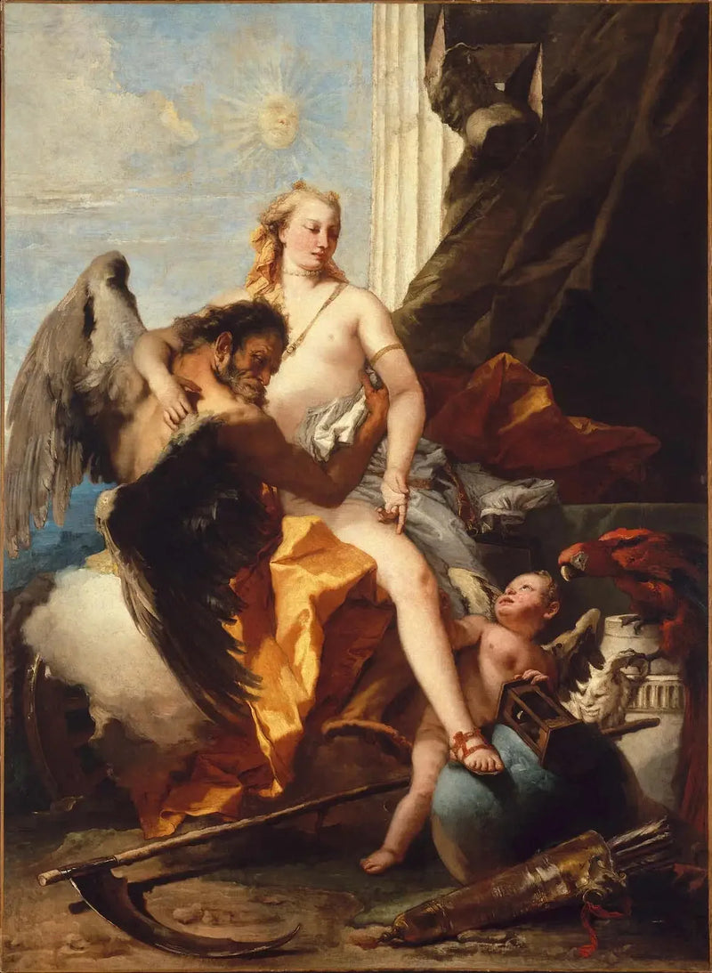 الحقيقة المكشوفة بواسطة الزمن - Giovanni Battista Tiepolo