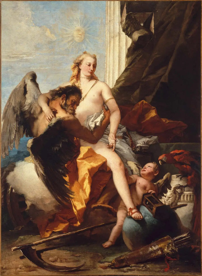 الحقيقة المكشوفة بواسطة الزمن - Giovanni Battista Tiepolo