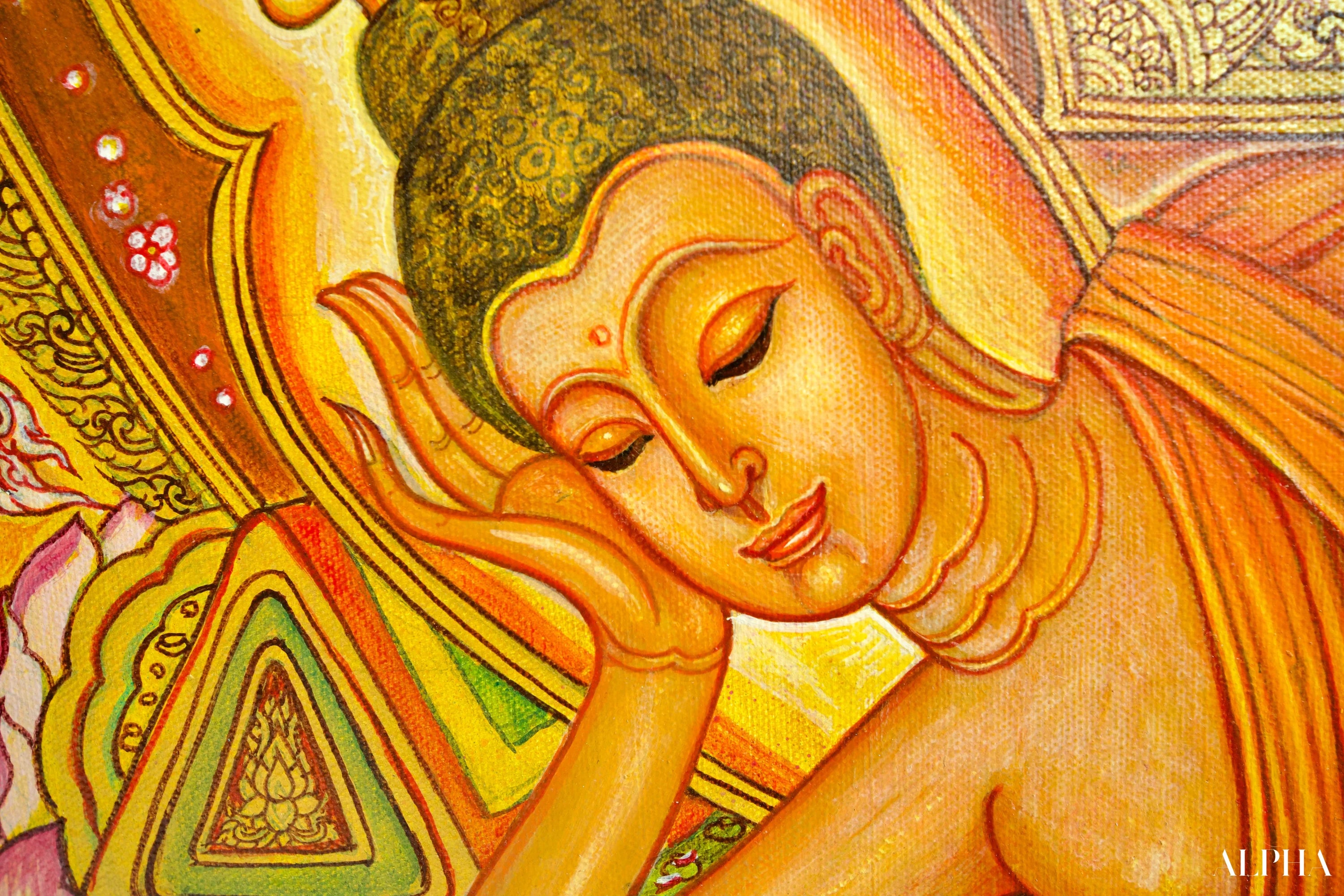 La Vie de Bouddha | 240 x 180 cm Reproductions de tableaux à la peinture à l’huile