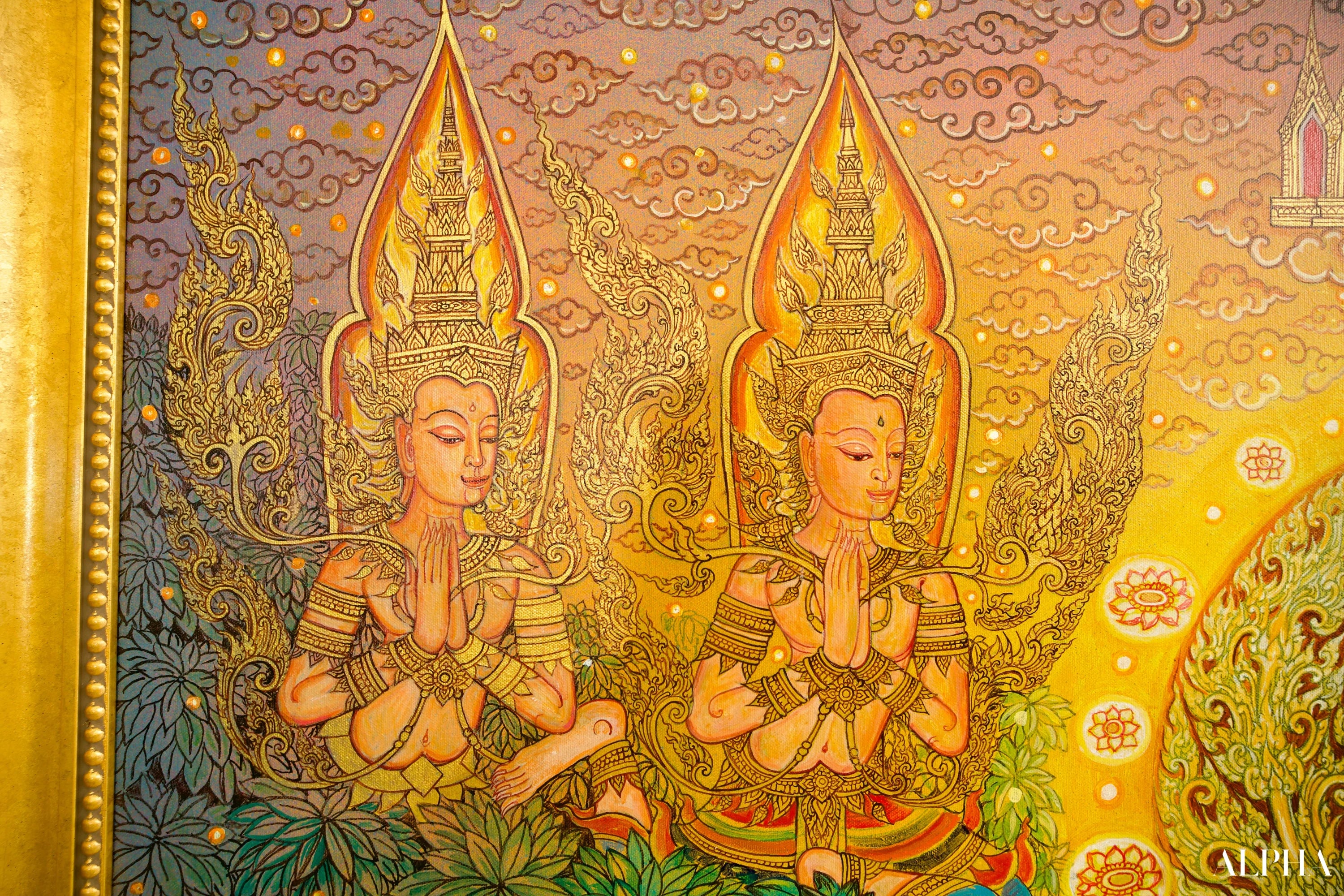 La Vie de Bouddha | 240 x 180 cm Reproductions de tableaux à la peinture à l’huile
