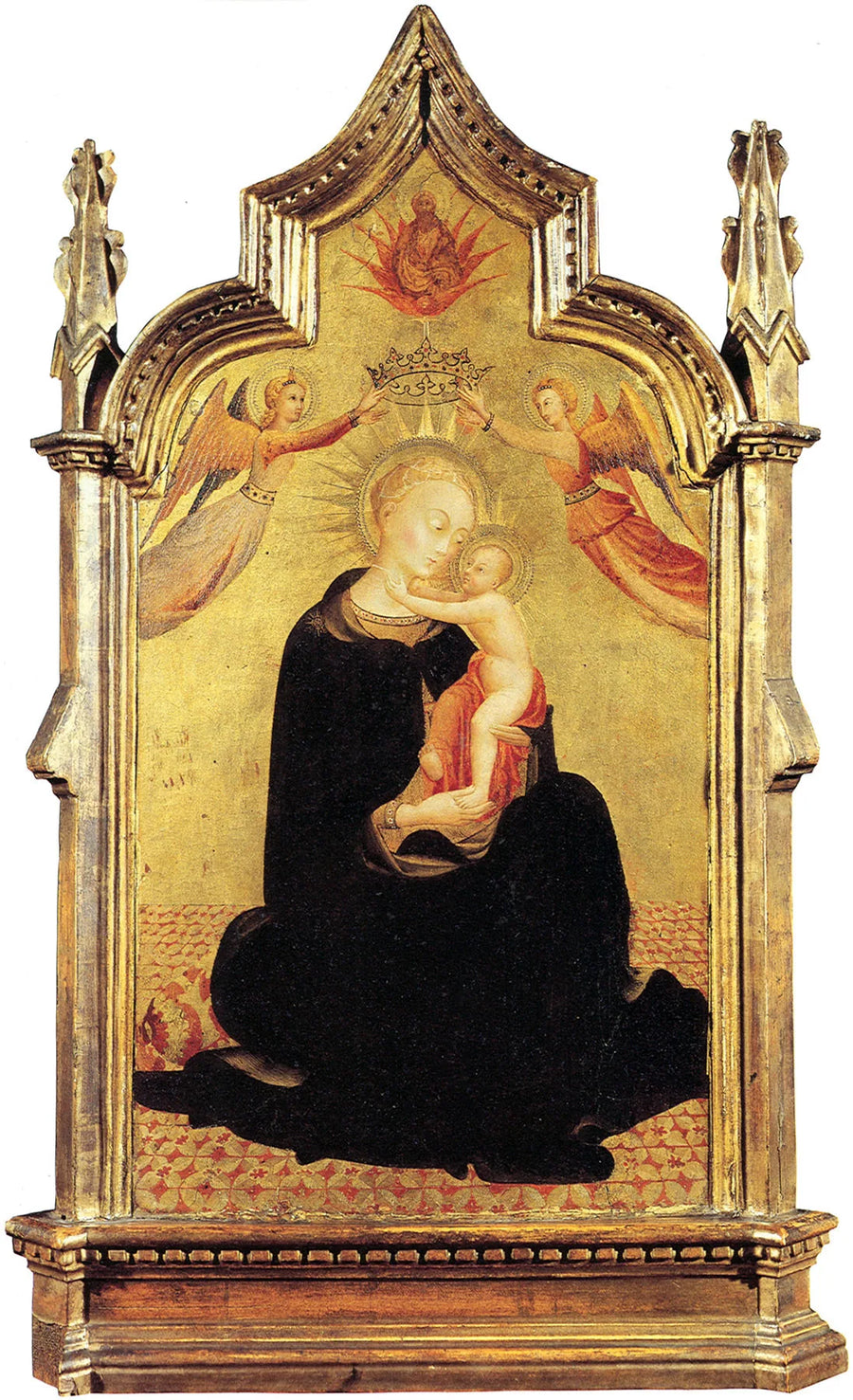 La Vierge à l'Enfant avec des anges - Sassetta image 1 reproduction de peinture à l’huile
