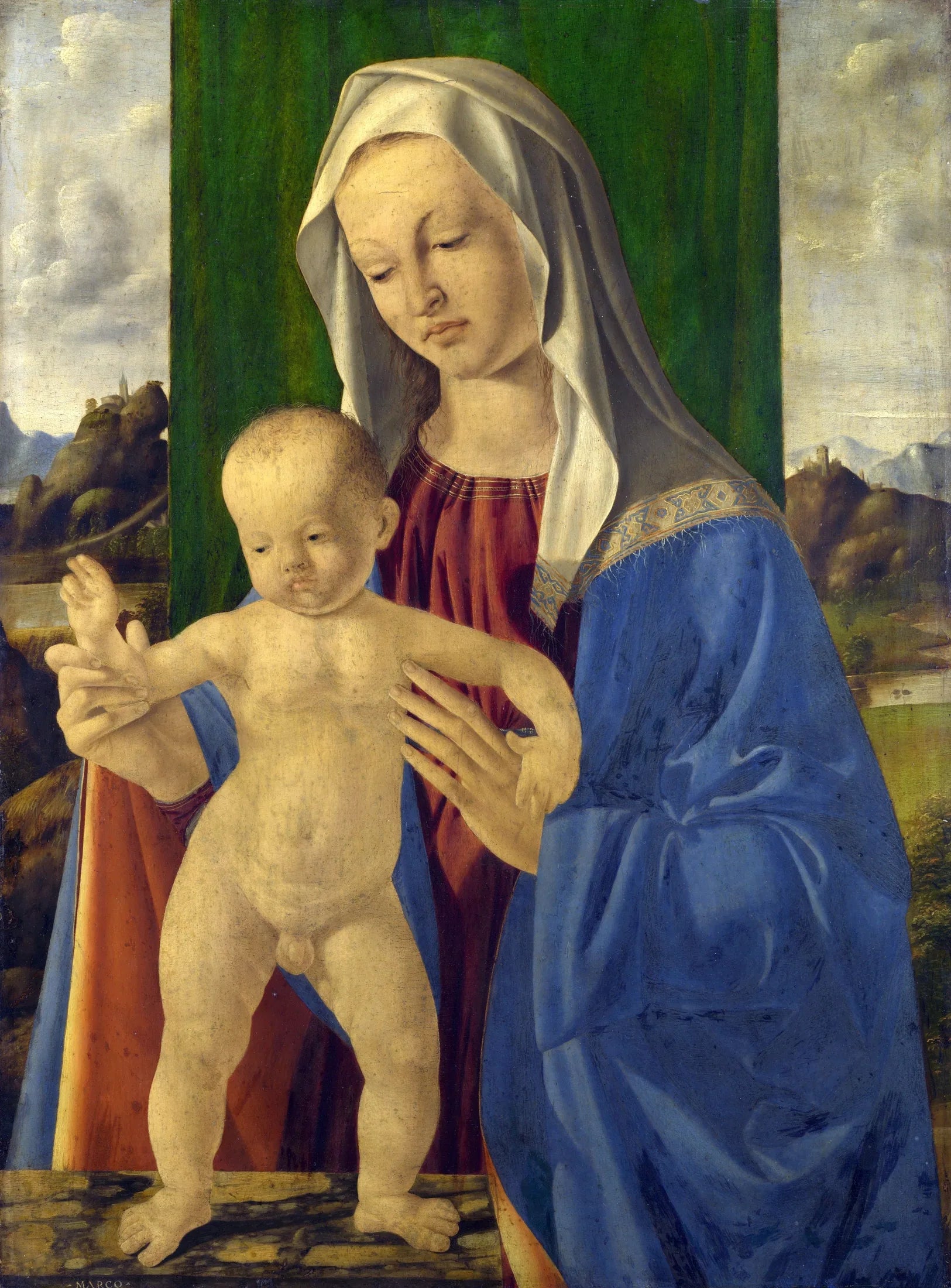 La Vierge et l'Enfant - Marco Basaiti image 1 copie peinte à la main à l’huile